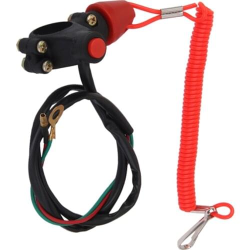 2021 new 1pc atv motorcycle boat tether lanyard emergency kill stop engine push button for pocket mini dirt bike quad atv