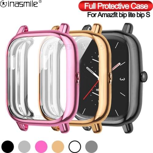 TPU Watch Protective Case Cover for Xiaomi Amazfit bip S Accessories Smart Watch for Huami Amazfit bip lite Screen Protector