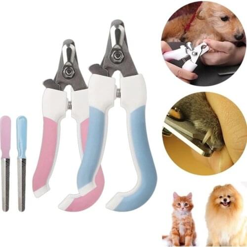 Professional Pet Nail Clippers Labor-Saving Nail Clipper Stainless Steel Dog Cat Nail Trimmer Beauty Cleaning Supplies
