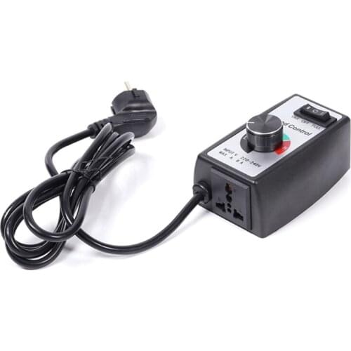 EU Plug 230V Stepless Motor Speed Controller Fan Governor Switch Dimmer Adjuster