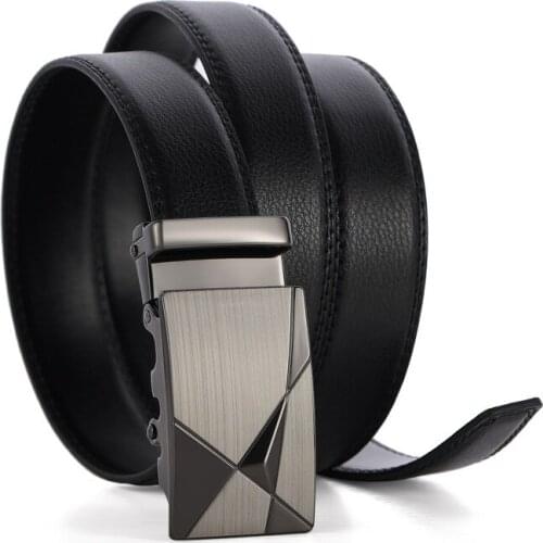 Hot Selling Men Belt Fashion Pu Alloy Automatic Buckle Belt Business Affairs Casual Decoration Belt Mens Belts Luxury 3.5cm