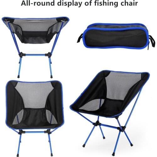 Travel Ultralight Folding Chair Superhard High Load Outdoor Camping Chair Portable Beach Hiking Picnic Seat Fishing Tools Chair