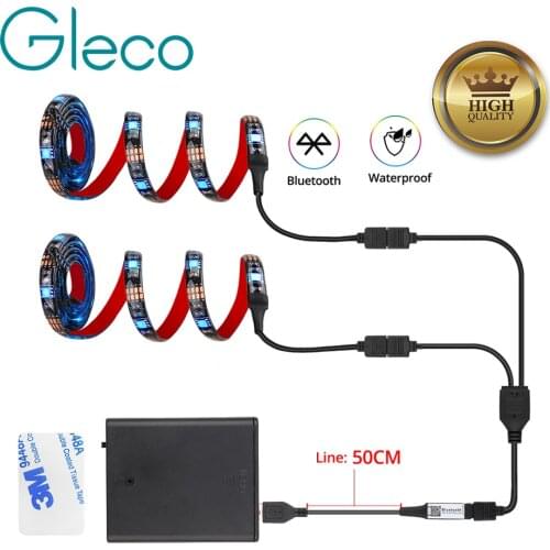 Led Strip 5V USB RGB Bluetooth Wireless Smart APP Control PC Screen Light Battery Powered HDTV Desktop Background Light 1M 2M