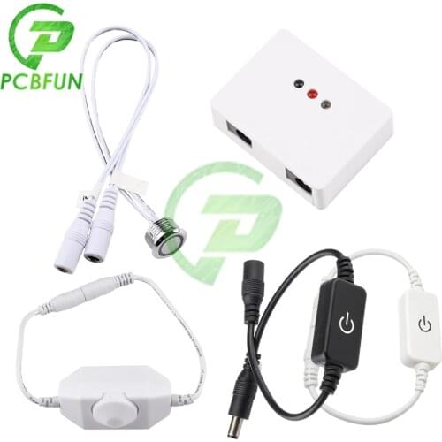 LED Dimmer DC12V Touch Sensor Light Dimmer Brightness Stepless Dimmable Switch For LED Strip DIY 24V Infrared Sensor LED Switch