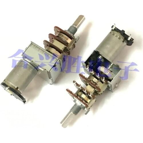 Taiwan FD motor potentiometer 4 B50K*4 B50Kx4 50KBX4 power amplifier 16 pin 16 feet shaft 20MM for avr20 6030 AVR5 switch