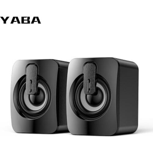 YABA Computer Speaker USB Wired Speakers 3D Stereo Sound Surround Loudspeaker For PC Laptop Notebook Not bluetooth Loudspeakers