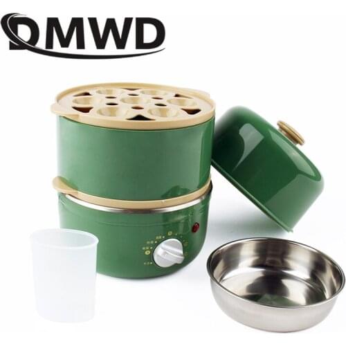Egg Boiler Boiled Eggs Poacher Heater Food Cooker Pan Warmer Cooling Tools Timing 2 Layers Heating Meal Bun Steamer Cookware EU