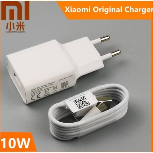 5V/2A Xiaomi Charger Original EU Power Adapter Charge Micro Usb Cable For redmi note 5 6 pro plus 4 6a 5a 4x s2 4a a2 lite mi 4