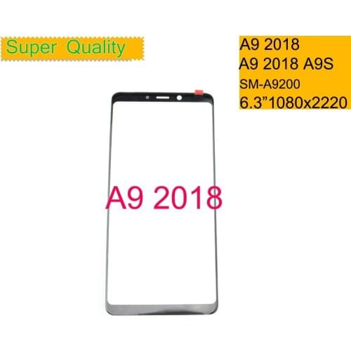 10Pcs/Lot For Samsung Galaxy A9 2018 A9S SM-A9200 SM-A920F Touch Screen Front Glass Panel Outer LCD Glass Lens With OCA Glue