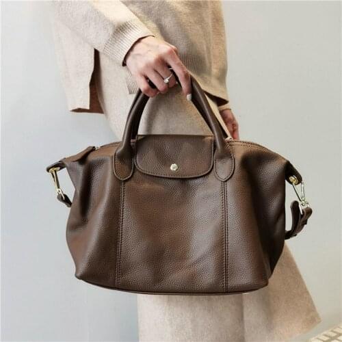 2020 Women Genuine Leather Hand Bag Designers Luxury Handbags Women Shoulder Bags Female Bags Fashion Brand Handbags