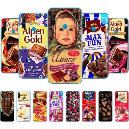 For Realme C3 Case For Realme C15 Case For OPPO Realme C3 C15 C1 C2 5i 6i 6S 6 3 5 X2 Pro XT cover alenka bar wonka chocolate