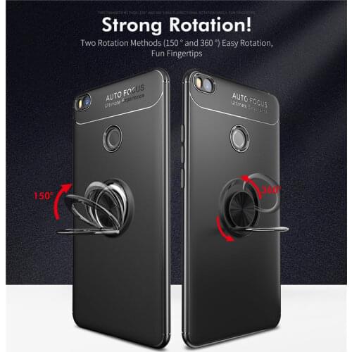Xiaomi Mi Max 2 Case MiMax2 Car Holder Stand Magnetic Bracket Finger Ring Silicone TPU Case For Xiaomi Mi Max2 Coque Capa