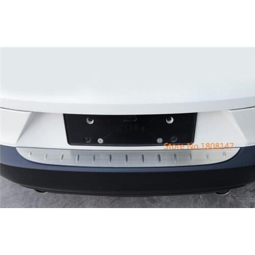 For Mazda CX-3 CX3 2017 2018 2019 2020 car external outside rear bumper panel trunk trim cover Stainless Steel plate pedal 1pcs