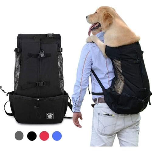 Breathable Pet Dog Carrier Bag for Large Dogs Golden Retriever Bulldog Backpack Adjustable Big Dog Travel Bags Pets Products