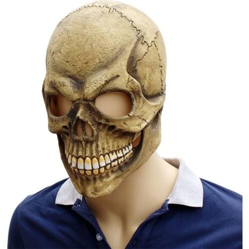 Hot New Halloween Spirit Festival Skull Mask Terror Latex Grimace Face Mask