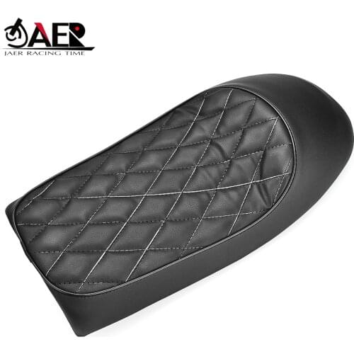 JAER Moto Bike Flat Brat Cafe Racer Seat For Suzuki KZ400 KZ550 K750 Z650 W650 SR500 XJ550 XJ650 XS650 Motorcycle Seat