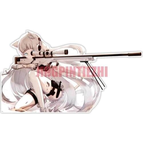 Creative Car Sticker for Anime Girls Frontline Car Stickers Windows Decal Vinyl Scratch-proof Sunscreen Waterproof Sticker