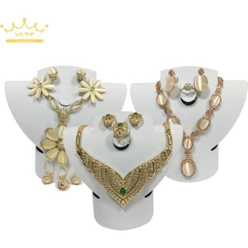 Pendant necklace earrings disassembled storage portrait jewelry props rack holder white/black velvet necklace jewelry display