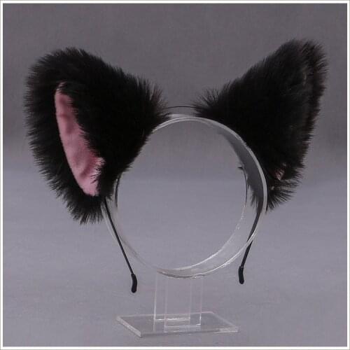 Kawaii Cat Fox Ears Hair Hoops Night Party Club Cosplay Hairband Anime Decor Plush Ear Headband Lolita Girls Hair Accessories