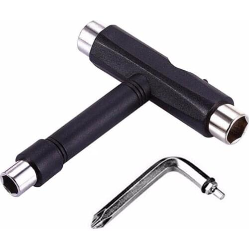 Mini T Type Wrench Tool Roller Skateboard Repair Tool Adjusting Tool with L Wrench L-type Screwdriver