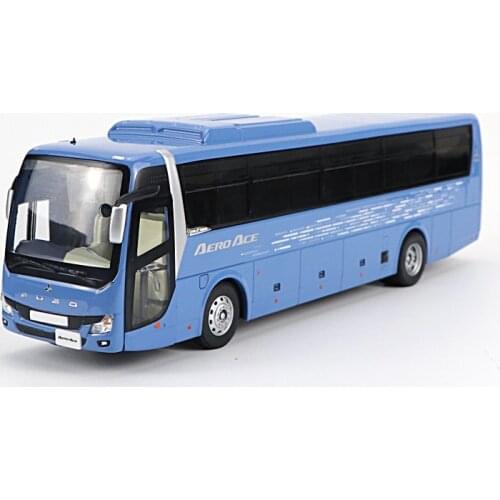 Original factory diecast 1:43 FUSO AERO ACE BUS models, Alloy tour double-deck bus model for gift,collection