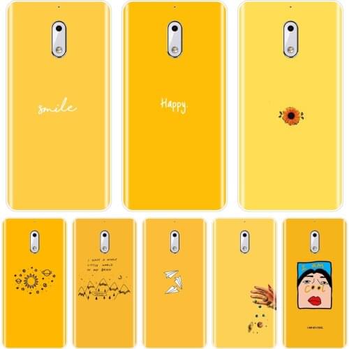 TPU Soft Phone Case For Nokia 7 Plus X6 Yellow Space Sunflower Star Airplane Girl Silicone Back Cover For Nokia 1 2 3 5 6 8 Case