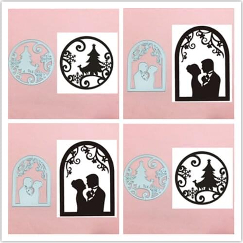 Irregularity Round girl boy deer Metal Cut Dies Stencils for Scrapbooking Stamp/photo album Decorative Embossing DIY Paper Cards