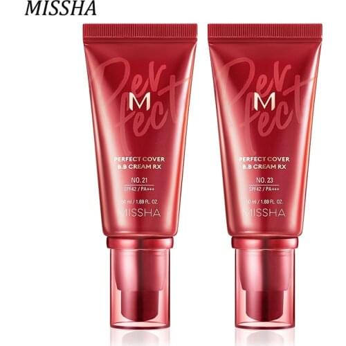 NEW MISSHA M Perfect Cover BB Cream RX SPF42 PA+++ 50ml korean cosmetics face base make up makeup foundation Facial Concealer