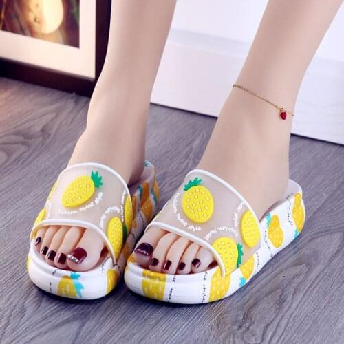 New Summer Women Slippers High Quality Beach Women Flip Flops Korean Style Small Fresh Ins Cute Outer Wear Fruit Slippers