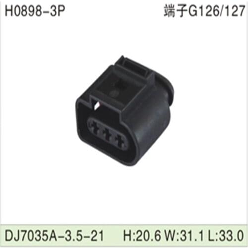 Free shipping 500pcs DJ7035A-3.5-21 3.5mm 3Pin AMP Car Electrical Wire Connectors for VW,BMW,Audi,Toyota,NISSAN AND other