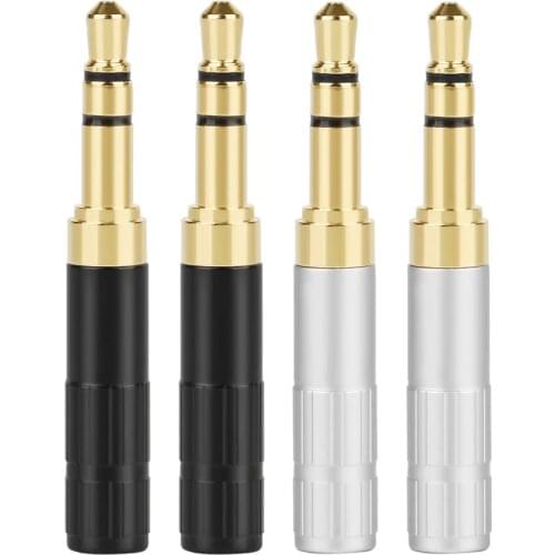 10pair Hifi Jack 3.5 Connector Headphone Plugs For Denon AH-D600 D7100 D7200 For Beyerdynamic DIY Headphones Audio Cable Adapter