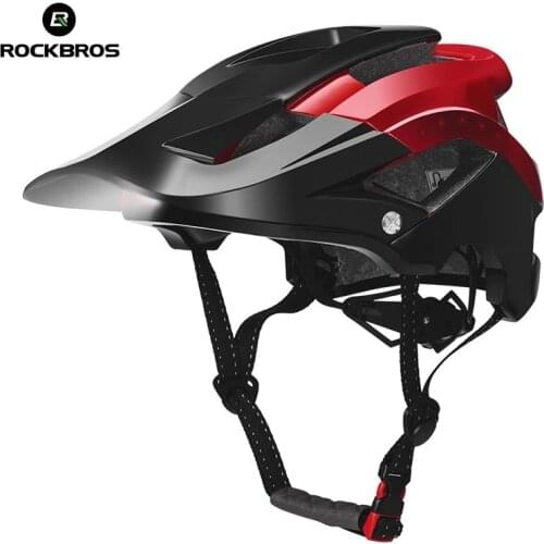Rockbros Bike Led Light Helmet MTB Road Bicycle Lamp Helmet Ultralight USB Charging Men Women Sport Cycling Cap For Night Riding