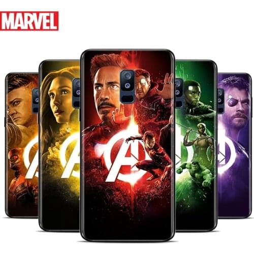 Marvel Avengers Hero Cool For Samsung Galaxy A9 A8 Star A8S A7 A6 A6S A5 A3 Plus 2018 2017 2016 A750 Black Phone Case