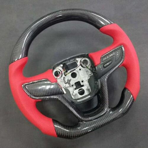 Cuatomized Carbon Fiber Sports Steering Wheel Alcantara Leather compatible for Buick Hideo EXCELLE 2015-2021