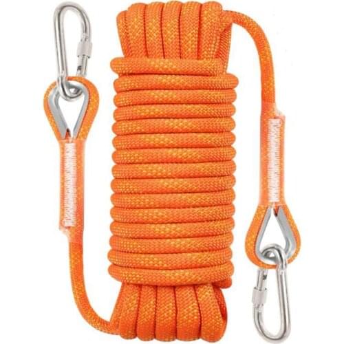 Top!-10M Rock Climbing Rope,10mm Diameter Climbing Rope,Escape Rope,Tree Climbing Rope,Rescue Parachute Rope,for Hiking,Etc