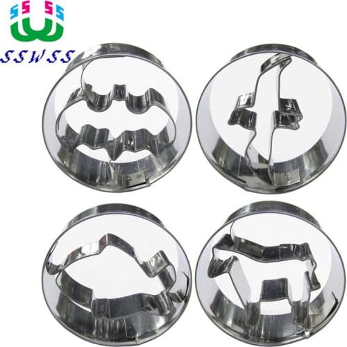 Animal World Circular Cake Decorating Fondant Cutters Tools,Variety Of Mini Animals Cookie Baking Molds,Direct Selling