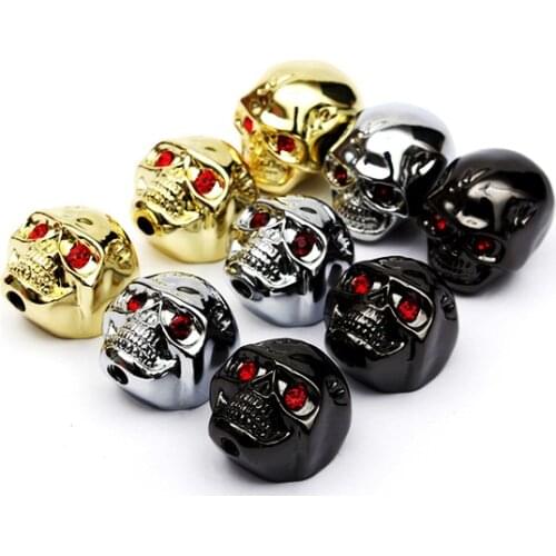3pcs Cool Skull Head Tone Volume Control Knobs Buttons Electric Guitar Parts Musical Instruments With Wrench afinador guitarra