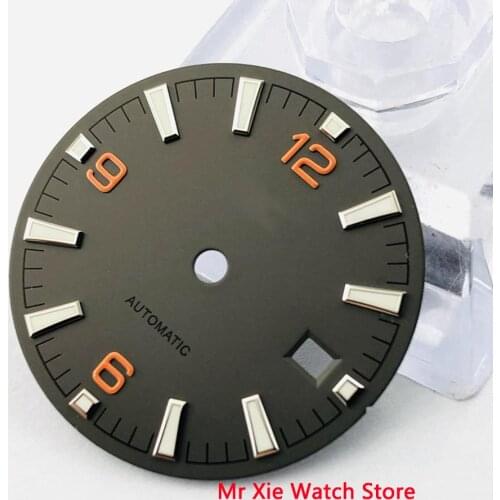 31mm luminous marks watch dial fit Miyota 8205/8215/821A/82series, ETA 2836/2824,Mingzhu DG2813/3804 movement