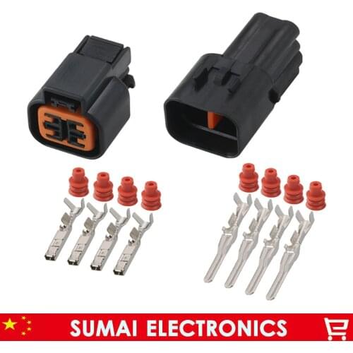 Sample,5 sets 4 Pin Auto oxygen sensor plug for KUM connector,Car electrical connector for HYUNDAI,VW,Toyota etc