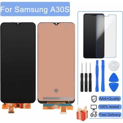 AAA+ 100% New LCD For Samsung Galaxy A30s A307 A307F A307G Display Touch Screen Digitizer Assembly With Frame Display Free Shipp