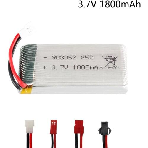 3.7V 1800mAh lipo Battery for KY601S SYMA X5 X5S X5C X5SC X5SH X5SW X5HW X5UW M18 H5P HQ898 H11D H11C 3.7V 1S battery for RC toy