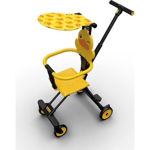 Strollers Small Yellow Duck Trolley Lightweight Folding Baby Children Simple Two-Way Baby Baby Stroller Baby Stroller 3 In 1