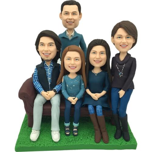 Fantastic Custom 5pcs Figures 18cm Height Family Workmates Classmates Friends Dolls Together Easter Birthday Anniversary Gift