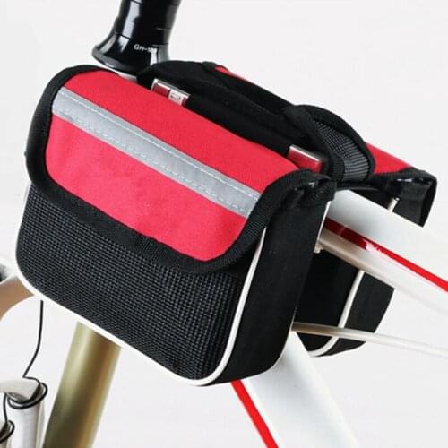 Canvas Mountain Bike Waterproof Phone Bag Touchscreen Cell Phone Holder Cycling Bag for Bicycle SAL99