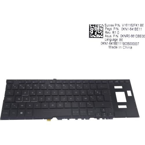 BE Belgium Belgian Backlight keyboard for Asus RoG Zephyrus GX531GW GX531GX GX531GXR GX531GWR notebook keyboards 0KN1 641BE11