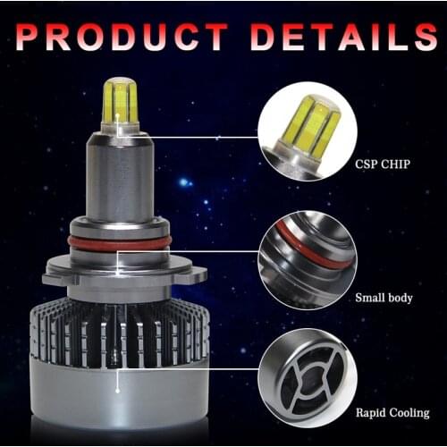 6 Side 360 Degree 4 Side H1 H11 H8 H7 H4 LED Headlight Bulb For Car Canbus HB3 HB4 H13 9004 880 LED Headlight Kit