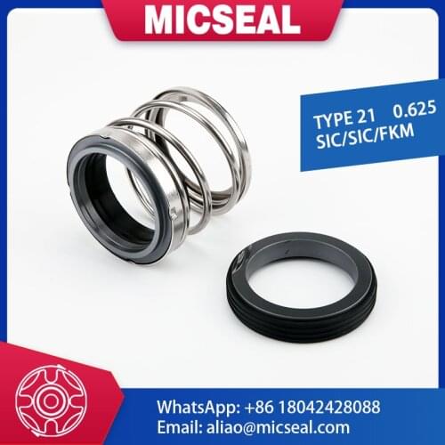 Mechanical Seal Type 21 - 0.625" SIC/SIC/FKM