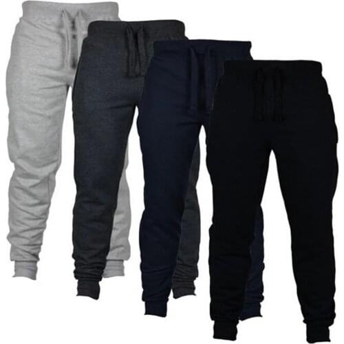 2021 Mens Joggers Casual Pants Fitness Men Sportswear Tracksuit Bottoms Skinny Sweatpants Trousers Black Gyms Jogger Track Pants