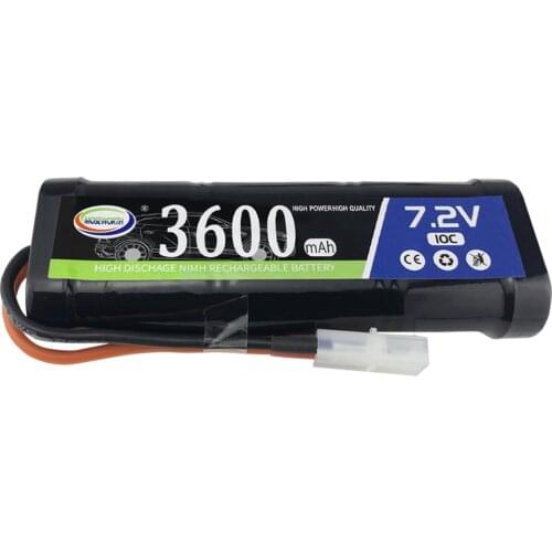 Ni-MH Battery 7.2v 3600mAh 10C AA NiMH Pack Rechargeable For RC Control Electric Toys Car Tank Robots Gun Boat Quality Remote