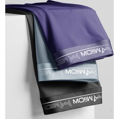 Ice silk underwear mens graphene antibacterial boxer briefs